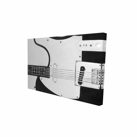 FONDO 20 x 30 in. Black Rock Guitar-Print on Canvas FO3332751